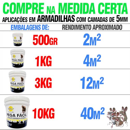 Cola Pega Rato Grande 1kg + Espatula