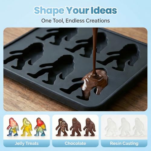 Molde de Hielo Bigfoot de Silicona 6 Cavidades miniatura 5