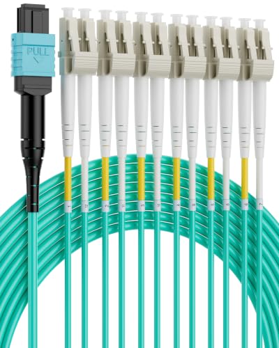 Image of MPO Fanout Fiber Patch Cable 1m /3ft,OM4 MPO to 12 X LC(6 Duplex)
