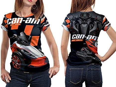Can Am Spyder Graphic Print Sublimation Woman Top T-Shirt Sizes: S to 3XL