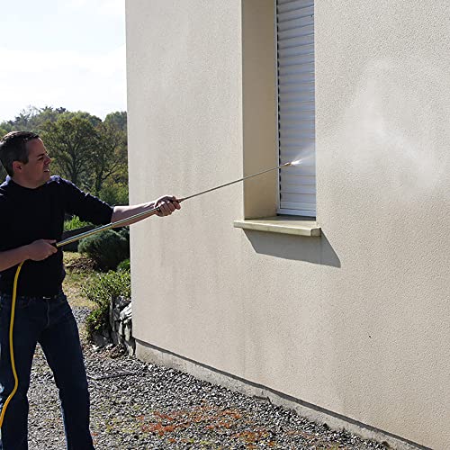 Multirex pulvérisateur Manuel Haute portée 10 m, sans électricité, Aspiration Externe, Tuyau 4 m, Lance 60 cm, 7 Buses, Laiton et Joints Viton pour démoussage toitures façades et Jardin. – vue 6