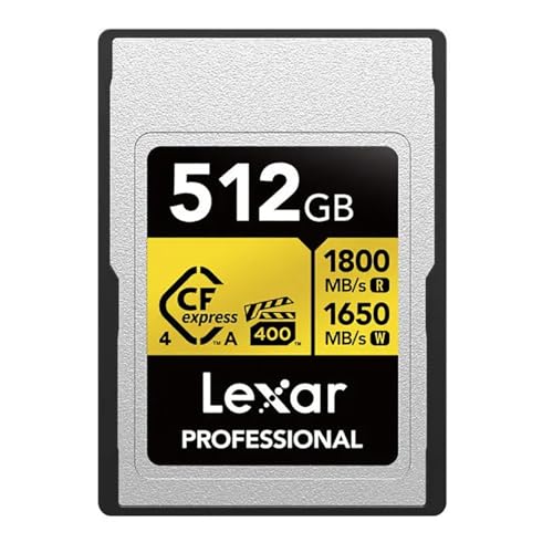 Image of Lexar Gold Series Professional 512GB CFexpress 4.0 Type-A Memory Card