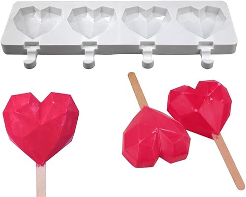 Molde de silicona para helados, molde de silicona suave y liso para bricolaje, hecho en casa, helado, caramelo, pastel, molde antiadherente y fácil