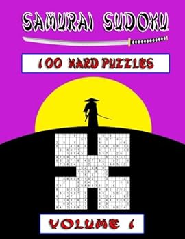 Paperback Samurai Sudoku Hard Volume 1: 100 Hard Samurai Sudoku Puzzles Book