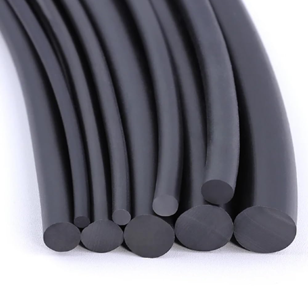 ALANIZ 3 Meters/10FT NBR Sealing Strip Solid Black Nitrile Rubber Strip O Ring Cord NBR Rubber Seal Gasket Diameter 10mm To 50mm(11mm)