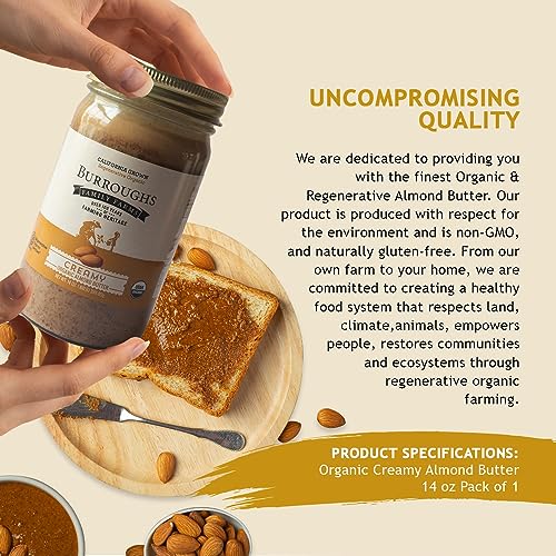 Burroughs Family Farms 0850013599882 Regenerative Organic Creamy Almond Butter thumb #5