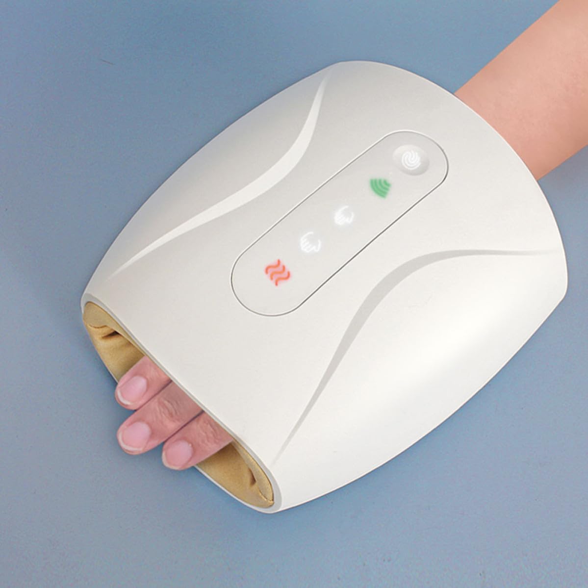 Masajeador Eléctrico de Muñeca Portátil 1800mah Abs Blanco