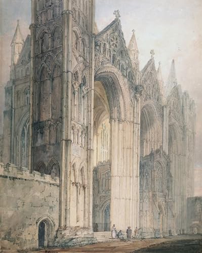 Impression d'affiches Cathédrale de Peterborough par Girtin toile d'art durable premium 60x90