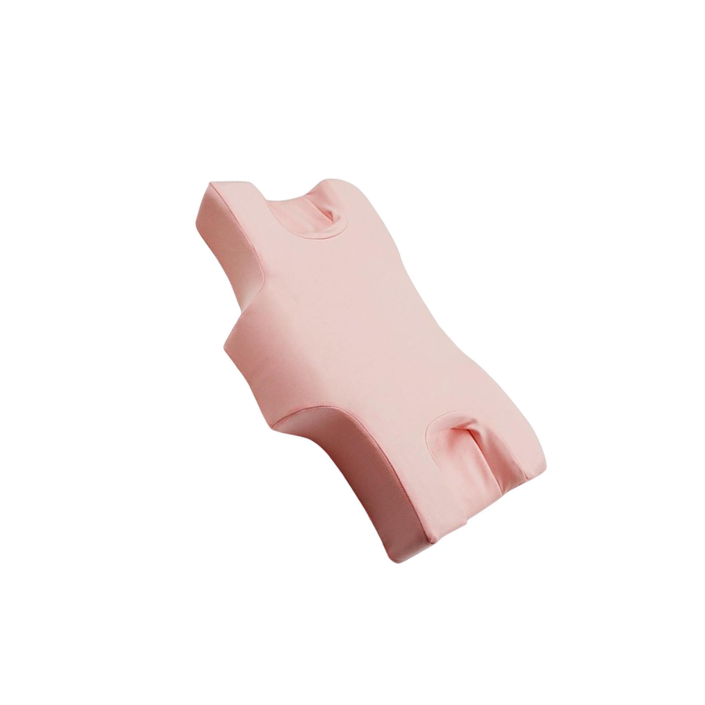 LIXSAZSE Breathable Cooling Pillow Delivers Comfort And Support While Preventing Wrinkles For Adequate Neck Shoulder Alignment During Sleep Memory Foam Beauty, Pink, 62x38x10cm