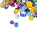 MUCOFEI 125g Frit Millefiori Glass for Fusing Glass, Millefiori Glass Mosaic Tiles for DIY Crafts, No-Hole Millefiori Glass Beads for Christmas Ornaments, Mosaic Jewelry Decor