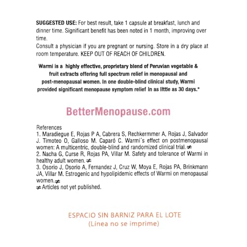 Image of Lane Innovative - Warmi Menopause Support for Women, Natural Relief for Menopause & Beyond with Organic Maca Root, No Soy, No Estrogen (90 Servings)