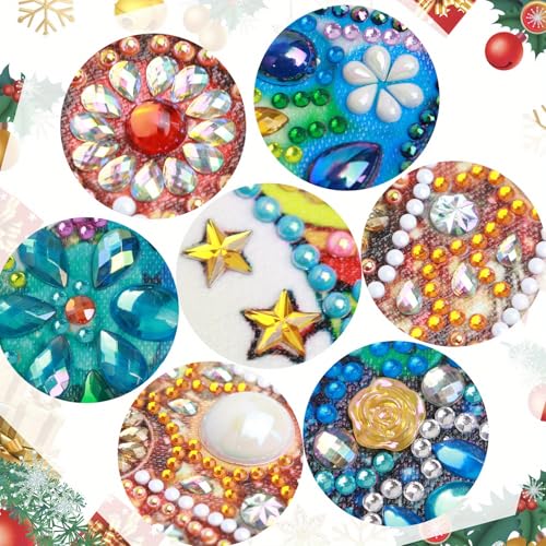 Image of Tontut Diamond Painting Kit for Adult Beginners, Dragons on Flowers 5D Special Diamonds DIY Crystal Rhinestone Crafts for Home Wall Decoration