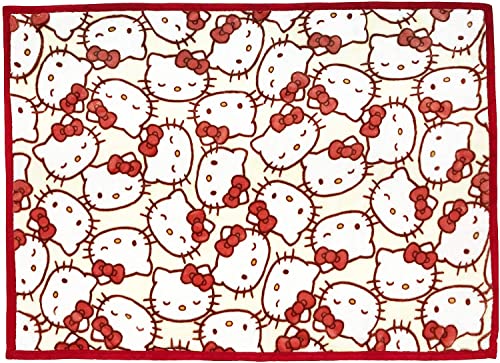 丸眞 ハーフ毛布 サンリオ ハローキティ フェイシーズキティ ブランケット H140×W100cm かわいい ふわふわ おしゃれ 防寒グッズ 3245010600