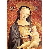 ドメニコヴェネツィアーノ 聖母子像 模写 テンペラ画 金箔仕上げ 芸術家列伝（ドメニコ・ヴェネツィアーノ）