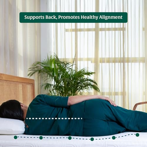 Image of The White Willow Mattress Topper for King Size Bed-Engineered Latex Supersoft King Bed Mattress Topper for Back Pain & Support-Pressure Relief & Extra Comfort-Premium Fabric-84x72|2 inch H