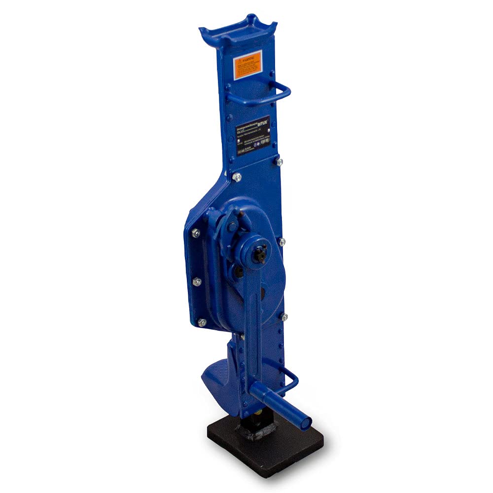 BITUXX® Stahlwinde 5,0 t Zahnstangenwinde Zahnstangenheber Stockwinde Hubwinde Hebewinde 5000 kg Winde (1 Stück)