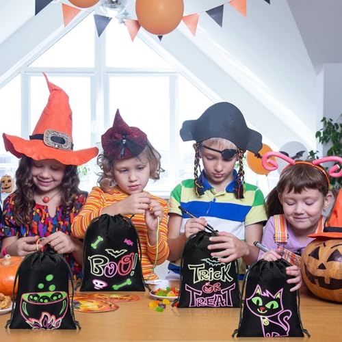 Sacs à dragées d'Halloween pour emballer les cadeaux d'invités enfants