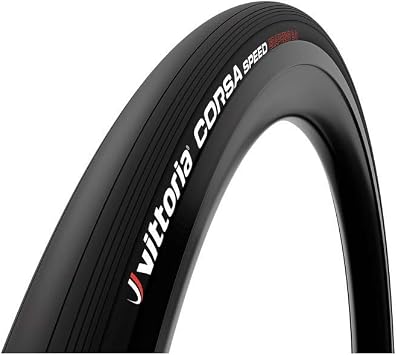 Vittoria Corsa Speed G2.0 Tubeless Ready Bicycle Tires, Full Black, Graphene Road Cycling, Touring, Racing