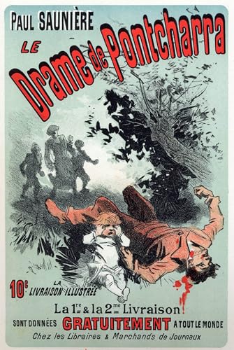 Affiche d'art Jules Chéret Le Drame de Pontcharra impression haut de gamme