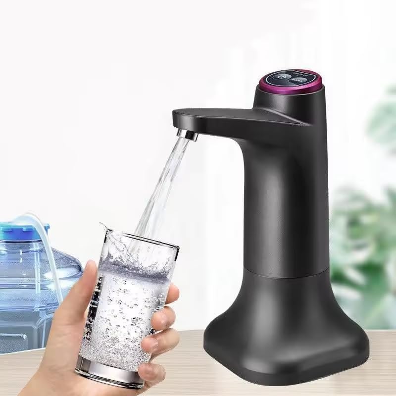 Dispensador de agua recargable USB con base desmontable para botellas de 5 galones, dispensador portátil con batería de 1200 mAh, inteligente y