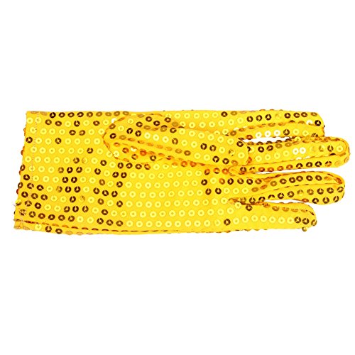 Sparkling Sequin Dance Gloves Men Women Fancy Dress Party Halloween Costume Gloves Cosplay Stage Glitter Short Gloves Punk Rock Jazz Salsa Tango Dancer Gloves - Image 2