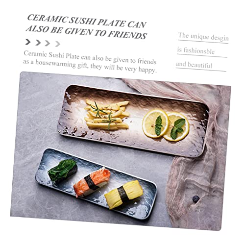 Platos de sushi cerámicos Zerodeko estilo japonés 2 piezas miniatura 3