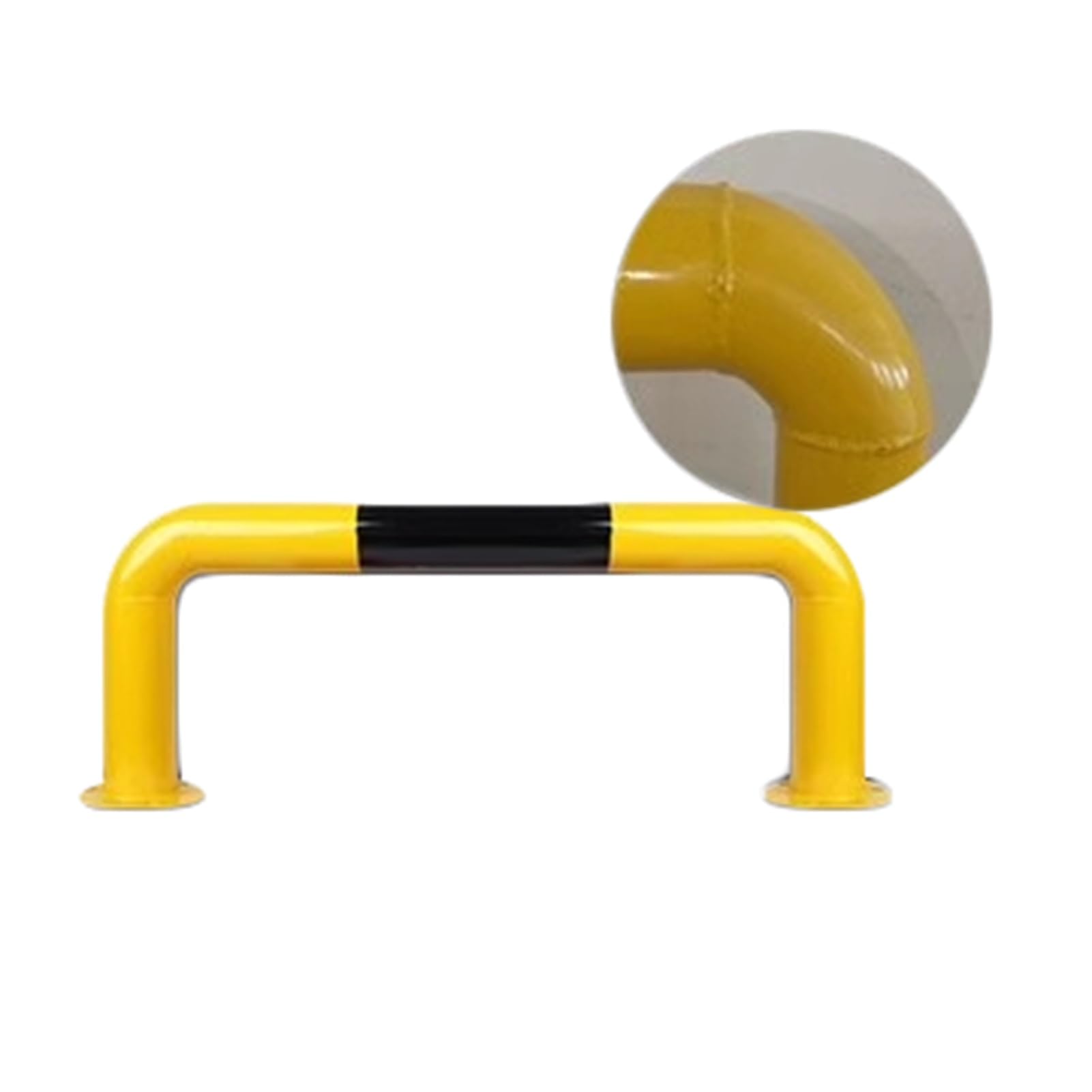CWCQGH U Shape Security Bollards, U-Shaped Guardrail -Collision Bar,U Shape Security Bollards for Driveway Garage Parking,Car Blocker Bumper (One Color 31.49 x 11.8inch)