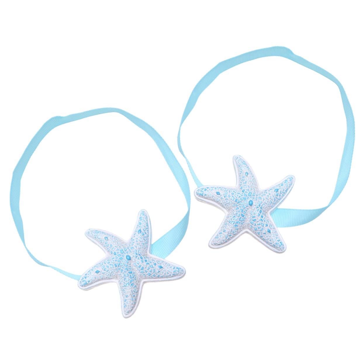 MAGICLULU 3 Ensembles Attaches De Rideaux Boucle De Rideau Magnétique Embrasses De Rideaux Côtiers Maison Ceinture Modernes Aimant De Réfrigérateur Retenues Blue 2 Pièces * 3