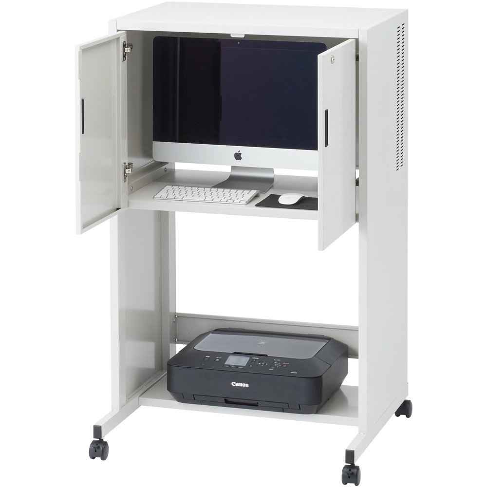 Nakabayashi Adjustable Desktop Rack - Printer Shelf Organizer For 23-inch Monitors