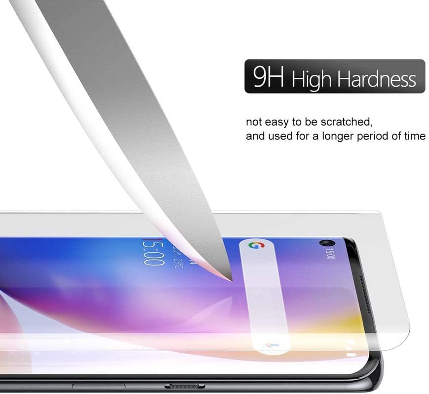 Image of UV Tempered Glass Screen Protecter for Oppo Reno 6 Pro 5G | Full Covrage | 9H Hardness|Bubble Free | with Installation Kit-Clear
