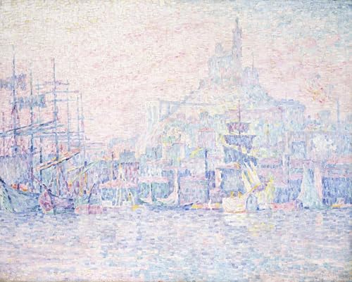 Peinture Marseille Paul Signac affiche art mural 60x90