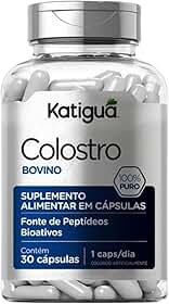 Katiguá, Colostro 300 mg, Sem sabor, Para Homens, 30 Cápsulas rígidas • 30 doses, Prata
