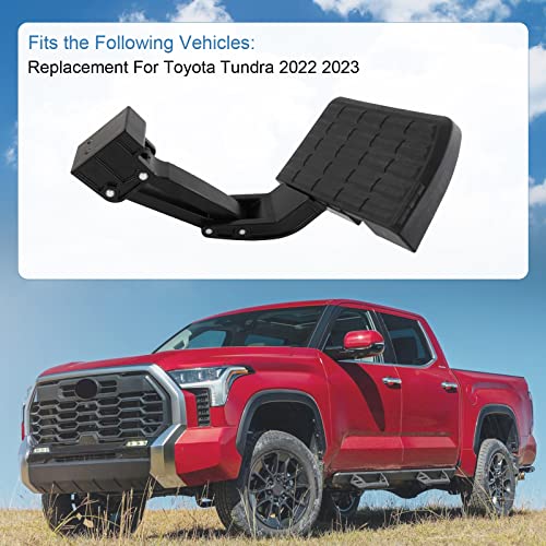 Ldminda Bed Step Truck Rear Tailgate Bedsteps Compatible With Toyota Tundra 2022 2023 Folding Bedstep Retractable Bumper Tailgate Step Replace # Pts30-34000 #TOP1