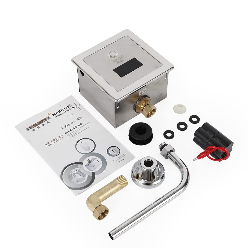 Automatischer Sensor Urinalspüler Automatische Induktion WC-Urinal-Spülventile Automatik Sensor Urinal Druckspüler Wandmontage Infrarot Armatur Urinalbecken Spülventil Urinalspüler für Toiletten