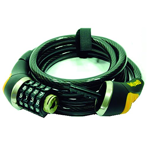 ONGUARD Doberman Resettable Combo Coil Cable Lock (Black, 185 cm x 12 mm) - Image 4
