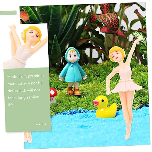 PLAFOPE 4 Pcs menina bailarina enfeites de aquário chaveiro de carro copos de papel decoração enfeit