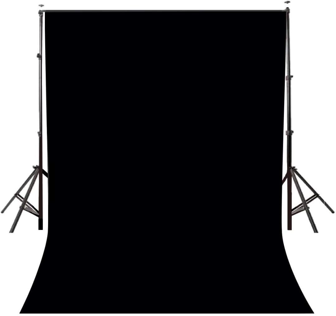 Windrop Solutions® 8x12 Ft. Black Screen Backdrop Background Curtain Rod Pocket for Photography, Photoshoot, Product Photography, Live Streaming, Zoom Meetings, VFX Editing, YouTube Video, FB Short Video, Instagram Reels, Decoration Weddings Parties Newborns, Youtube