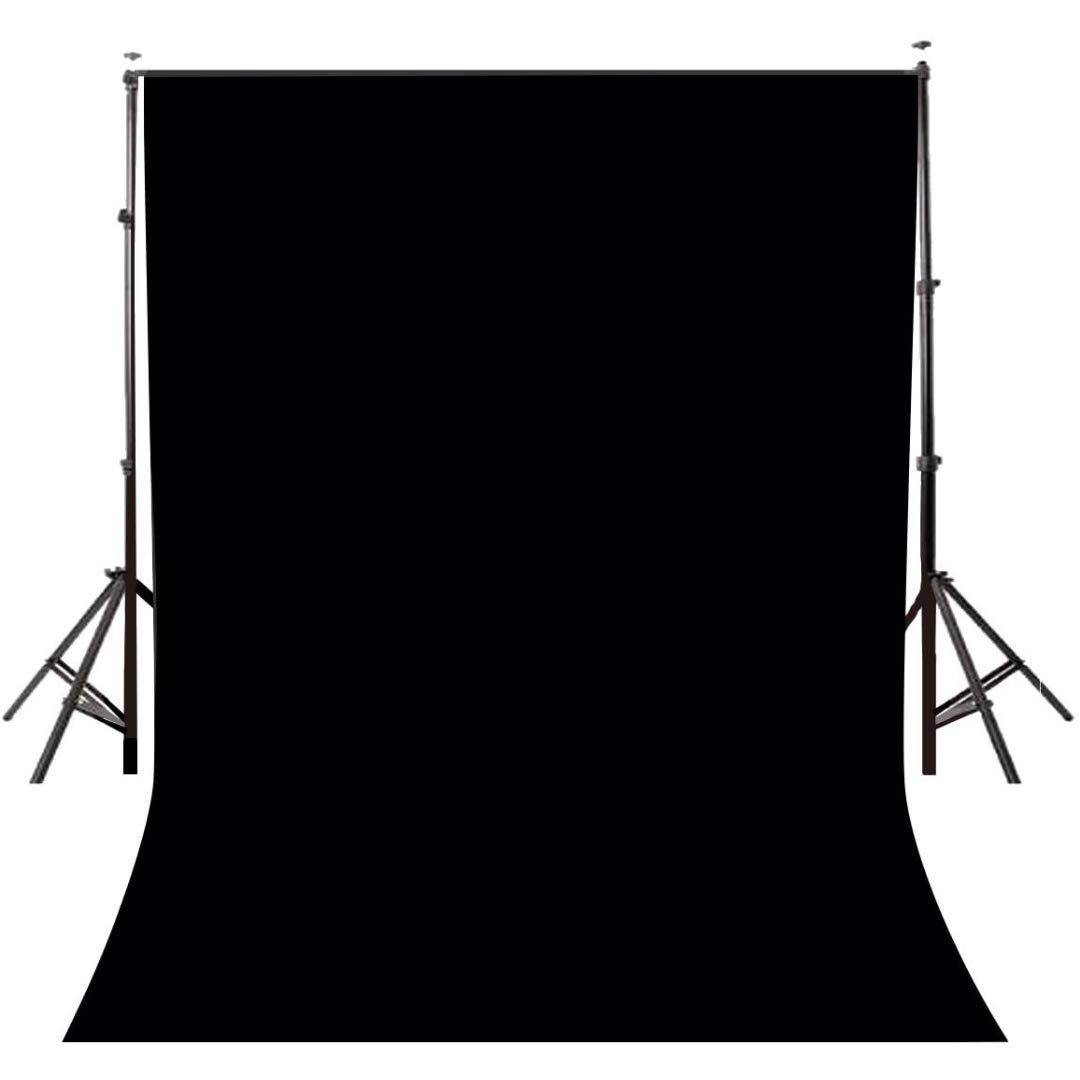 Windrop Solutions® 8x12 Ft. Black Screen Backdrop Background Curtain Rod Pocket for Photography, Photoshoot, Product Photography, Live Streaming, Zoom Meetings, VFX Editing, YouTube Video, FB Short Video, Instagram Reels, Decoration Weddings Parties Newborns, Youtube