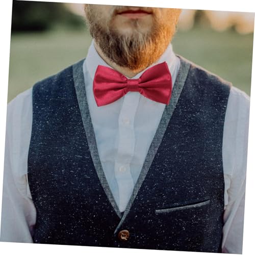 Set 3 piezas corbatas de moño para hombre con pañuelo miniatura 5