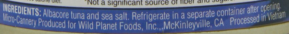 Wild Planet Albacore Wild Tuna, 3rd Party Mercury Tested, 5 Ounce (Pack of 6)