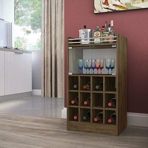 Adega Bar para 12 Garrafas 2 Portas Vidro 0197 Retrô Genialflex Demolição