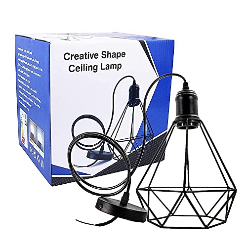 Jose2015 CAGECEILINGLIGHT Pendant Lighting Hanging Light Fixture Flush Mount Ceiling Cage Pendant Light thumb #2