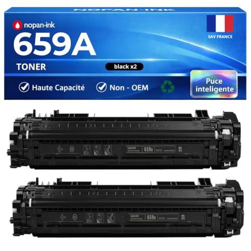 Toner W2010A 659A compatible HP Color LaserJet Enterprise M856dn lot de 2