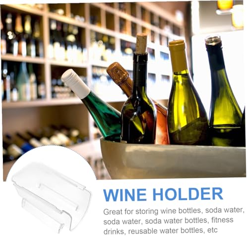 Soporte apilable transparente para botellas de vino, 2 unidades miniatura 4
