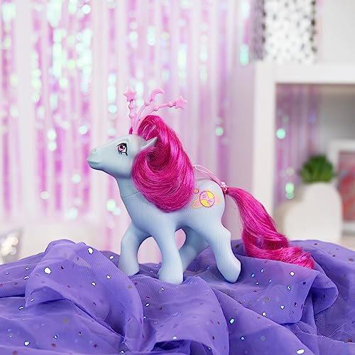 Basic Fun My Little Pony Himmlische Ponys – Polaris, Retro-Pferdespielzeug für Mädchen und Jungen, 40-jähriges Jubiläum weiße Pony-Figur… – Ansicht 5