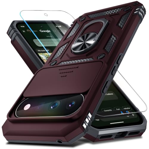 for Google Pixel 11/11 Pro Case Built in Slide Camera Cover,Wine Red by Janmitta - Used condition - US$10.42