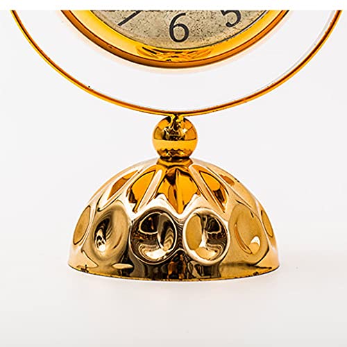 Reloj de chimenea vintage dorado para decorar la sala de estar nórdica 6