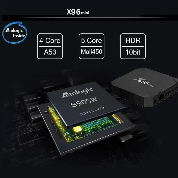 X96mini1 GB RAM en 8 GB ROM Box Android TV Box Media Player hoge kwaliteit (Android 11.0), multimediaspeler, 4K tv-box - Afbeelding 5