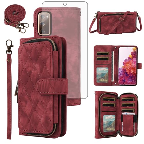 Coque Samsung S20 FE 5G avec porte-cartes et film écran antichoc intégré