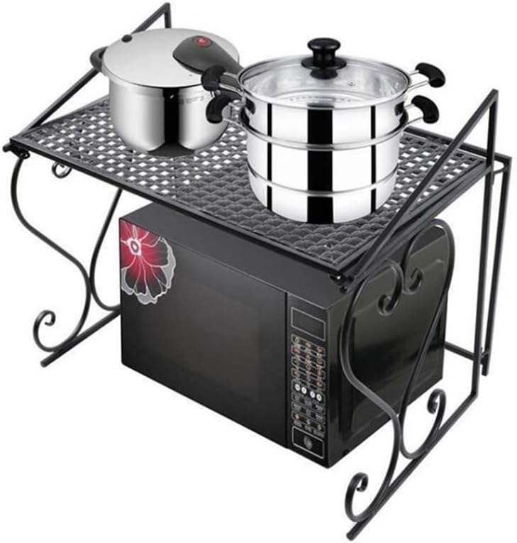 Microwave Oven Rack 2-Tier Storage Rack Kitchen Storage Rack Organize Cabinet Shelf